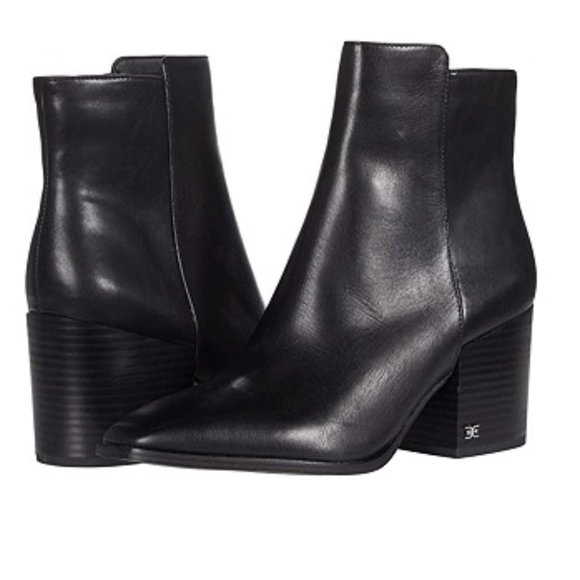 Sam Edelman Cari Black Leather Boot 